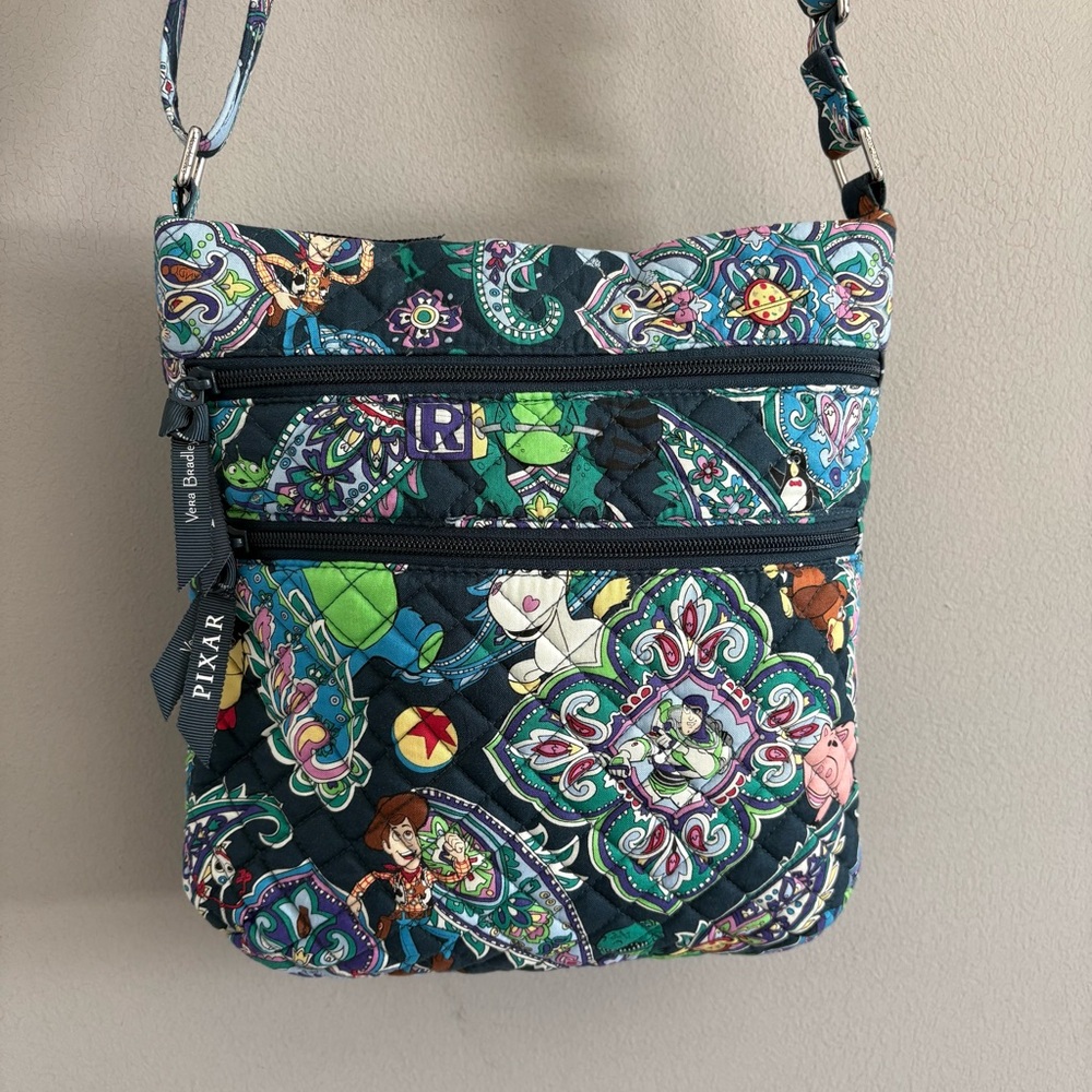 Vera Bradley Pixar Toy Story/Andy’s Room Triple Zip Crossbody Bag